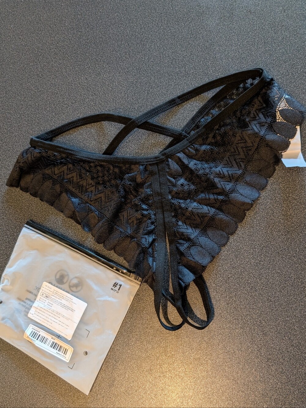 NEW L Crotchless panties